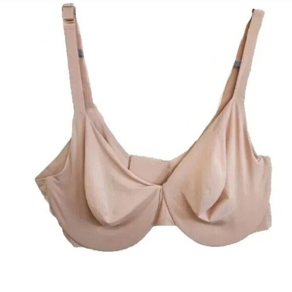 SKIMS Smoothing Full Coverage Underwire Bra Womens Size 44D Nude Clay NWT Comfor - Picture 2 of 10